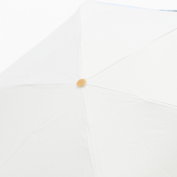 晴雨兼用折りたたみ傘 50cm（切り継ぎ・サックス）
