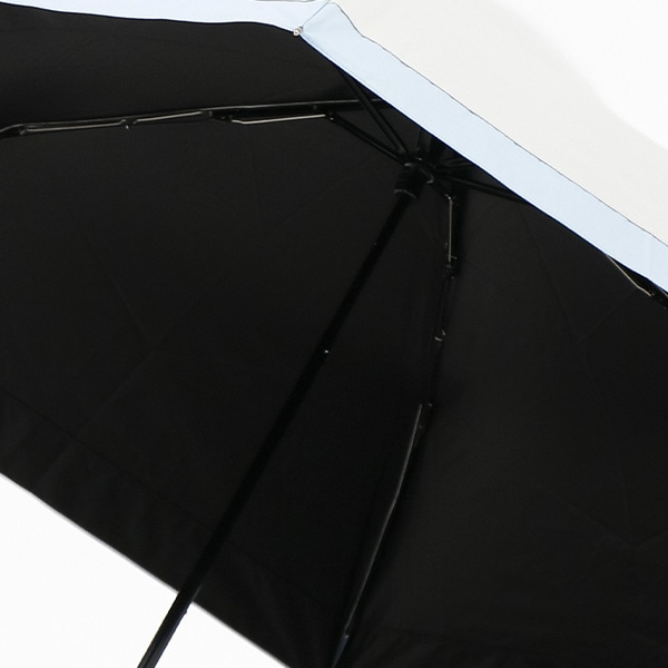 晴雨兼用折りたたみ傘 50cm（切り継ぎ・サックス）