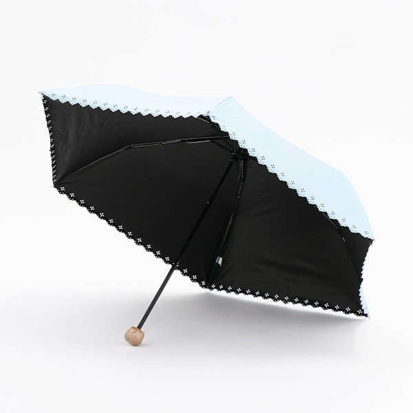 晴雨兼用折りたたみ傘 50cm（ヒートカット・サックス）