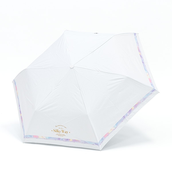 晴雨兼用折りたたみ手開き傘 50cm（シルキーウェイ）