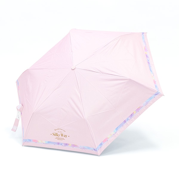 晴雨兼用折りたたみ手開き傘 50cm（シルキーウェイ）