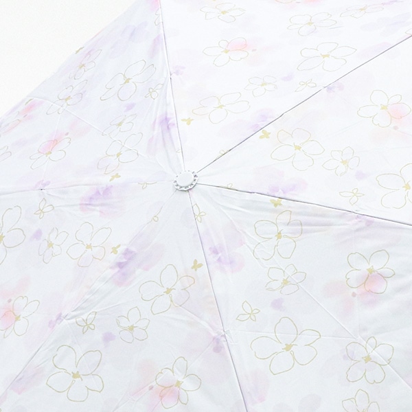 晴雨兼用折りたたみ傘 55cm（UVフローラル）