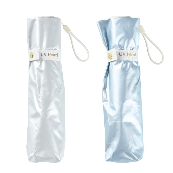 晴雨兼用折りたたみ傘 50cm（パール）