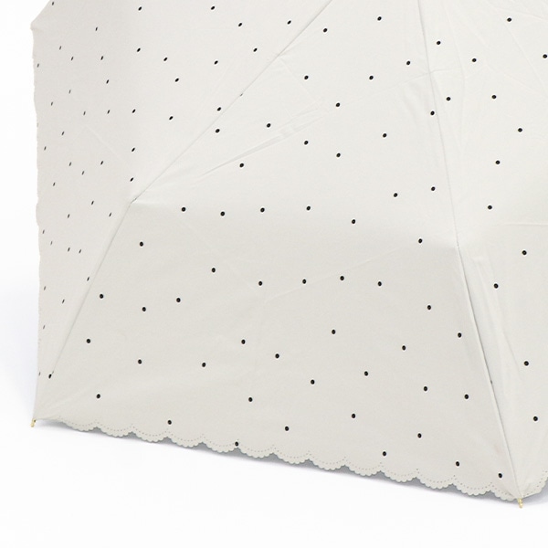 晴雨兼用折りたたみ手開き傘 50cm（ミスティドット）
