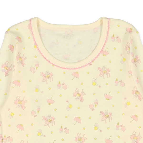 3枚組長袖シャツ肌着（ユニコーン・星）