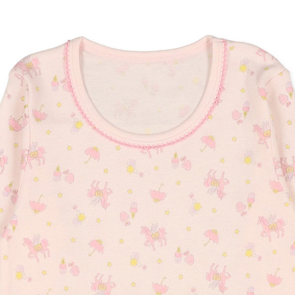 3枚組長袖シャツ肌着（ユニコーン・星）