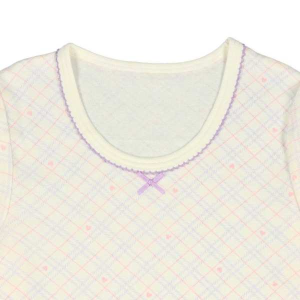 3枚組長袖シャツ肌着（ユニコーン・チェック・無地）