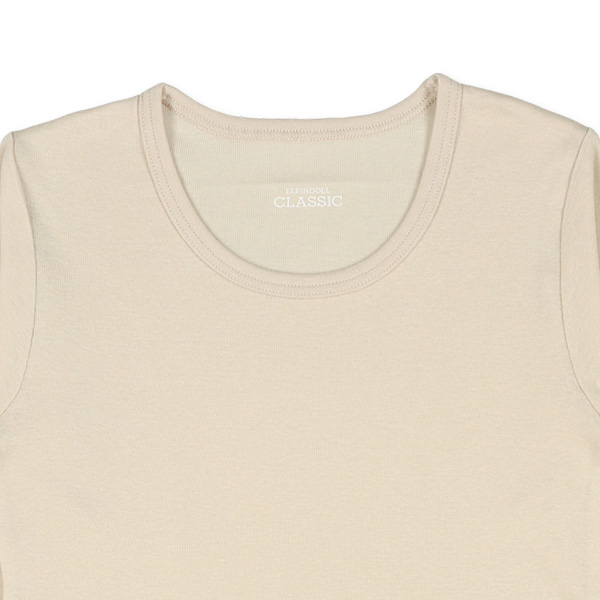 4枚組長袖シャツ肌着（ベージュ・ピンクベージュ無地）