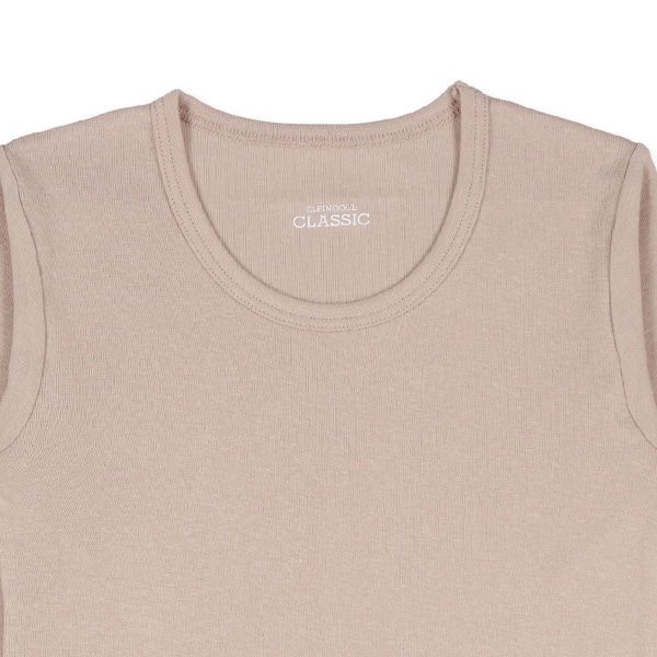 4枚組長袖シャツ肌着（ベージュ・ピンクベージュ無地）