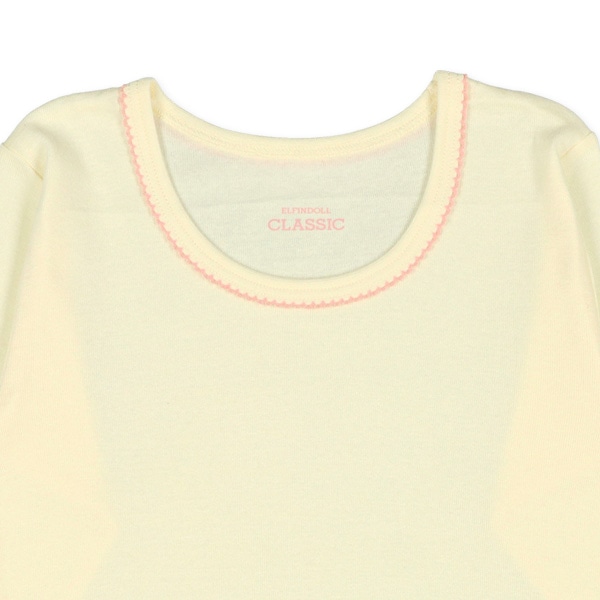 4枚組長袖シャツ肌着（ベージュ系・ピンク無地）