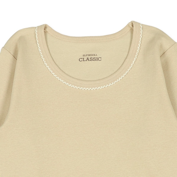 4枚組長袖シャツ肌着（ベージュ系・ピンク無地）