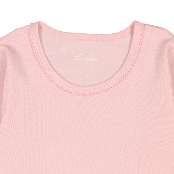 4枚組長袖シャツ肌着（ベージュ系・ピンク無地）