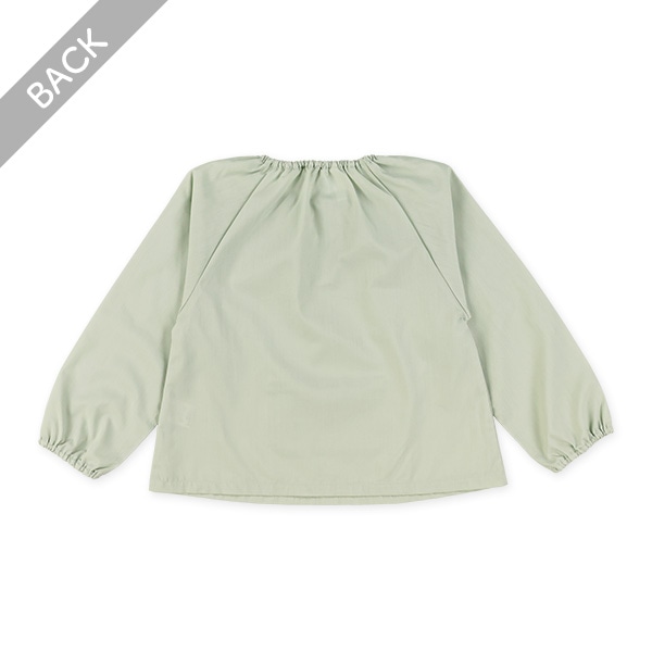 長袖スモック（ミント無地）
