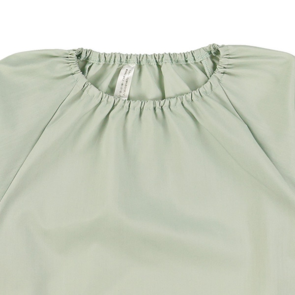 長袖スモック（ミント無地）