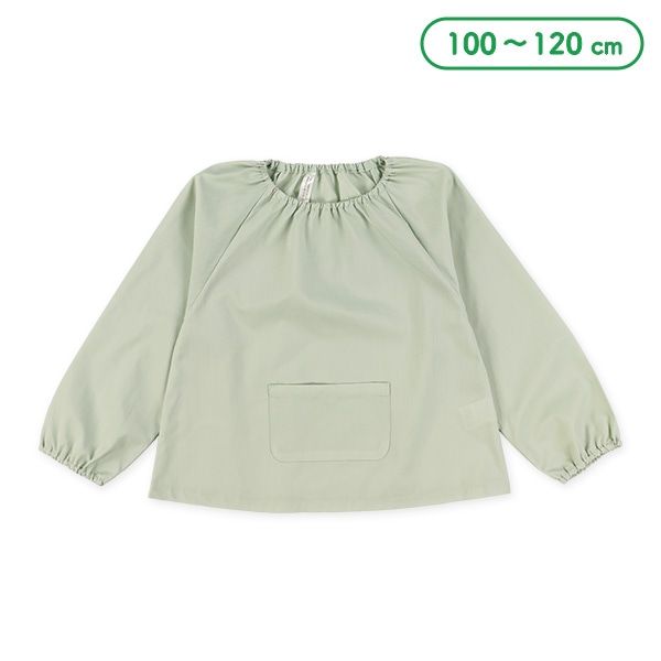 長袖スモック（ミント無地）