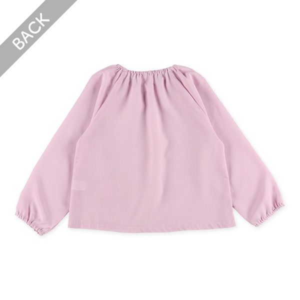 長袖スモック（ピンクパープル）