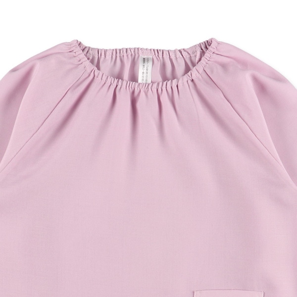 長袖スモック（ピンクパープル）