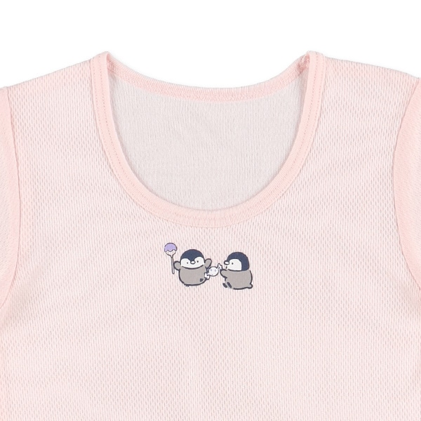 DRYWRAP）3枚組メッシュ半袖シャツ肌着（ペンギン・パンダ・シマエナガ）