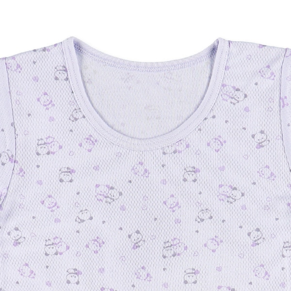 DRYWRAP）3枚組メッシュ半袖シャツ肌着（ペンギン・パンダ・シマエナガ）