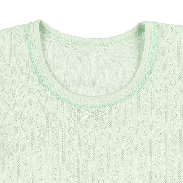 4枚組半袖シャツ肌着（パターンメッシュ・ハート）