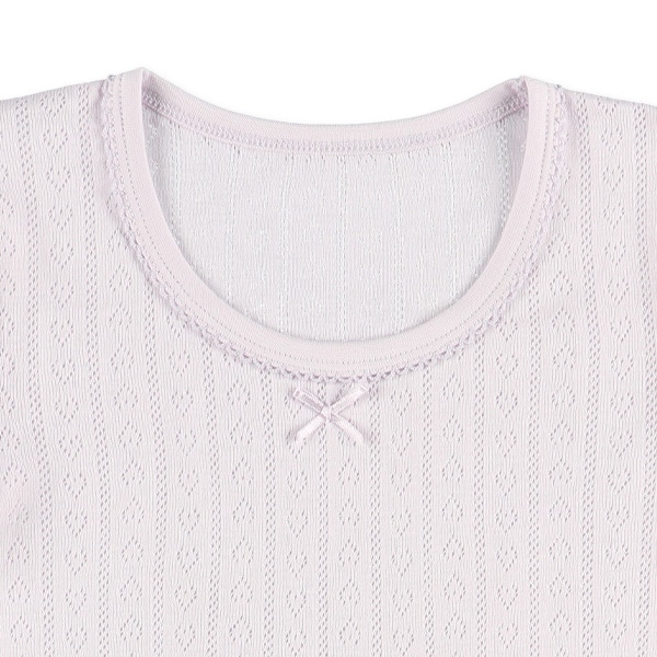 4枚組半袖シャツ肌着（パターンメッシュ・ハート）