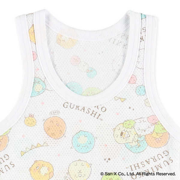 3枚組メッシュタンクトップ肌着（すみっコぐらし）