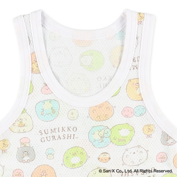 3枚組メッシュタンクトップ肌着（すみっコぐらし）
