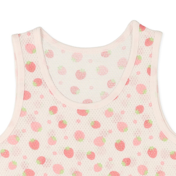 3枚組メッシュタンクトップ肌着（いちご・レモン・りんご）
