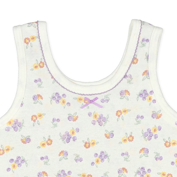 DRYWRAP）3枚組タンクトップ肌着（無地・小花・ベリー）