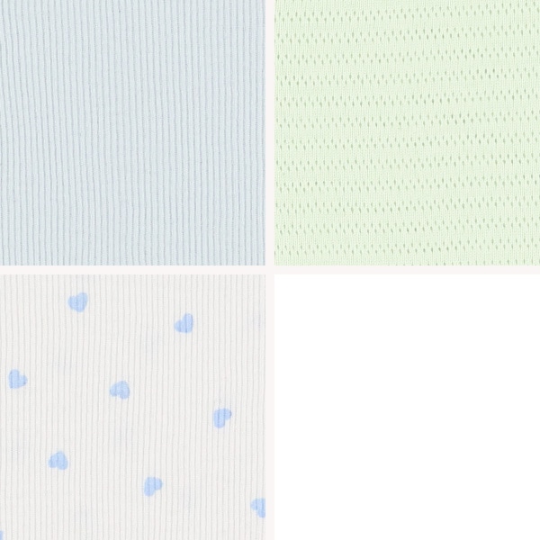 3枚組タンクトップ肌着（ハート・小花）