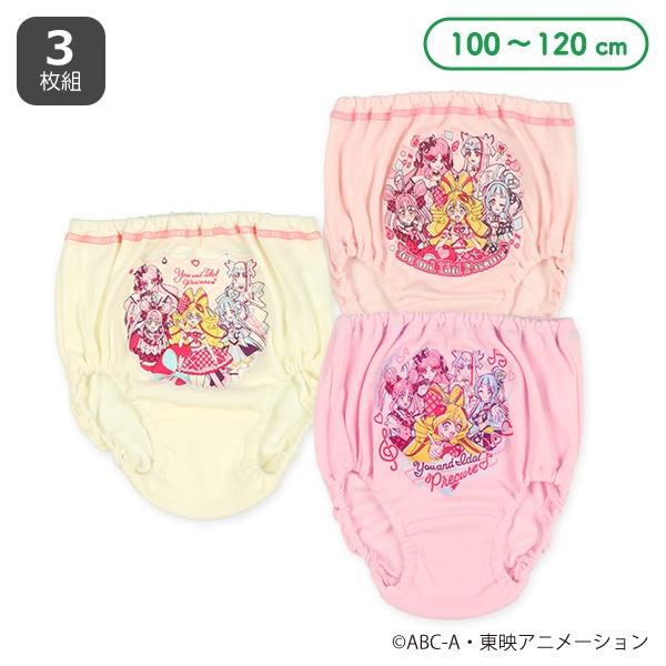 3枚組ショーツ（キミとアイドルプリキュア）