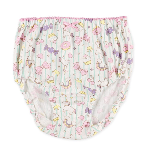 5枚組ショーツ（いちご・くま・ユニコーン・ハート・ドット）