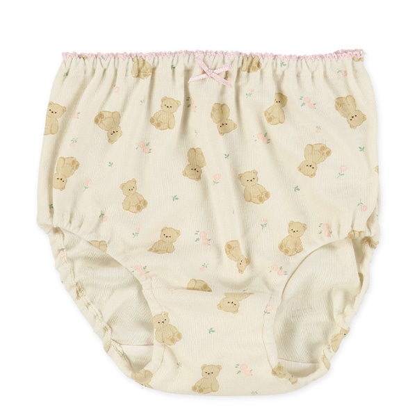 5枚組ショーツ（くま・お花・リボン）