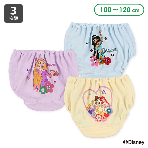 3枚組ショーツ（ディズニープリンセス）