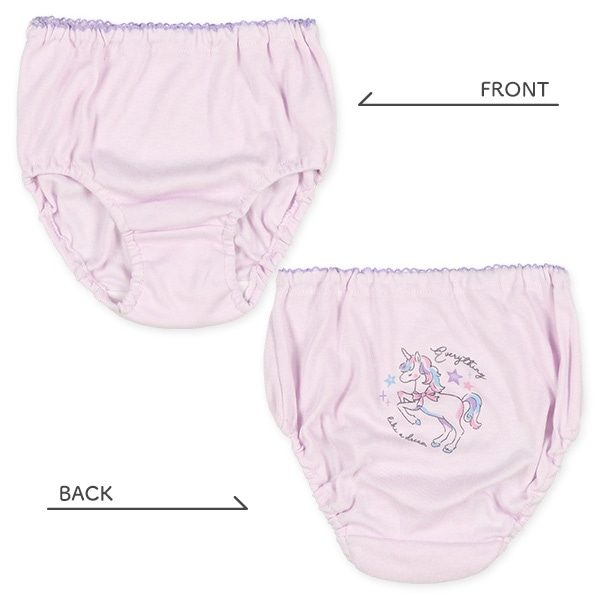5枚組ショーツ（ユニコーン・ハート・リボン）