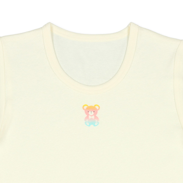 3枚組半袖シャツ肌着（レインボーくま）