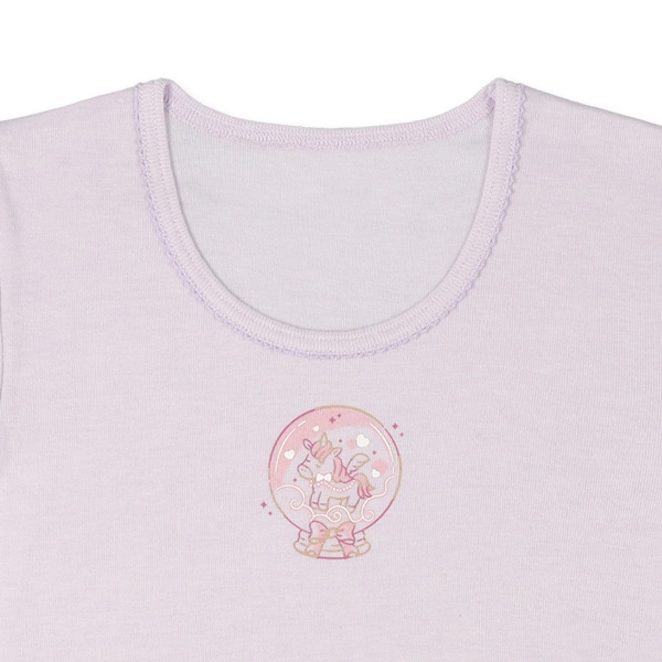 3枚組半袖シャツ肌着（ユニコーン・虹）