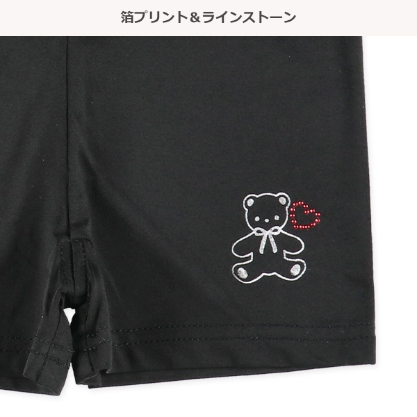 DRYWRAP）2枚組接触冷感1分丈オーバーパンツ（リボン・くま）