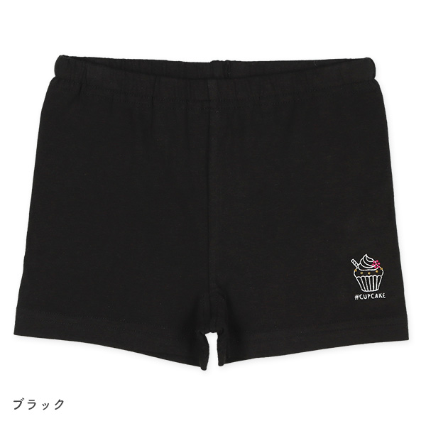 2枚組1分丈オーバーパンツ（アイス・カップケーキラインストーン）