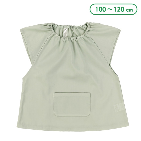 フレンチ袖スモック（ミント無地）