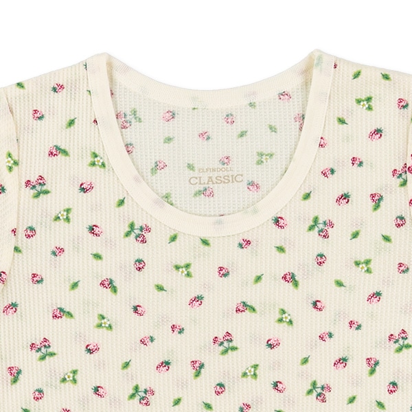 3枚組ワッフル半袖シャツ肌着（いちご・さくらんぼ・無地）