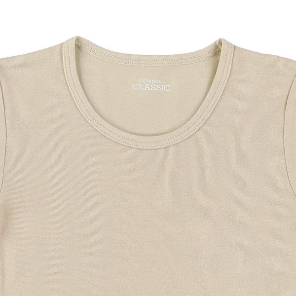 4枚組半袖シャツ肌着（ベージュ系無地）