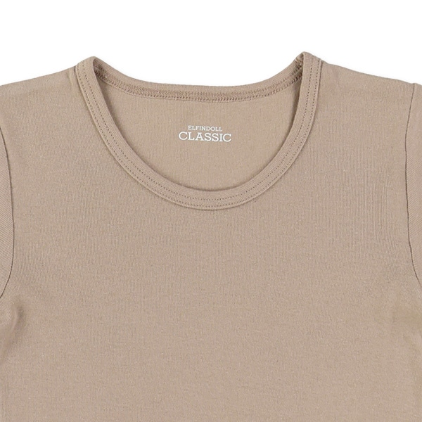 4枚組半袖シャツ肌着（ベージュ系無地）