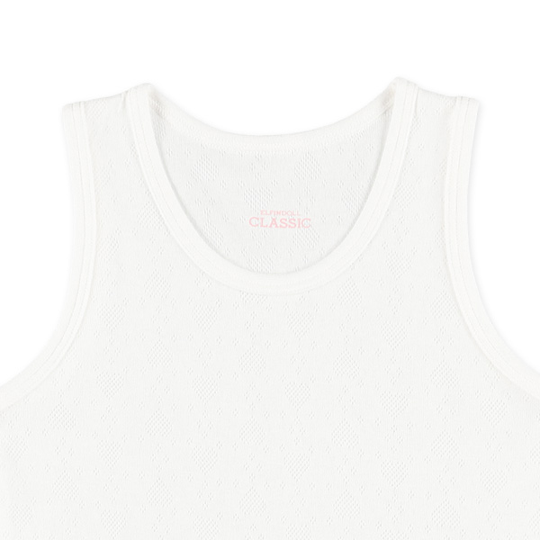 4枚組タンクトップ肌着（パステルカラー・針抜きハート）