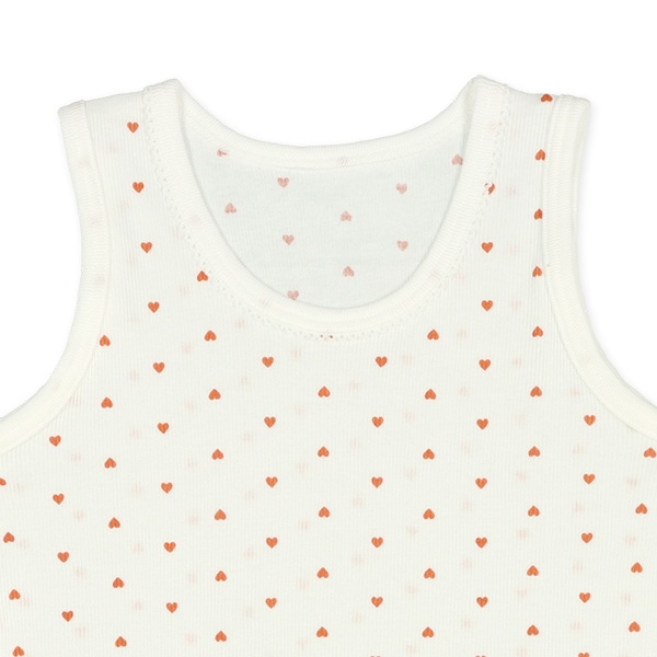 4枚組タンクトップ肌着（ピスネーム・ハート）