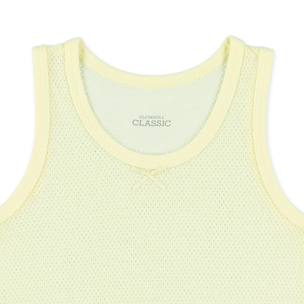 4枚組メッシュタンクトップ肌着（ドット・さくらんぼ・無地）