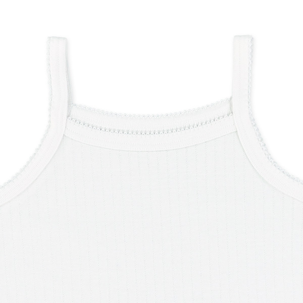 3枚組キャミソール肌着（ホワイト・ブルー系無地）