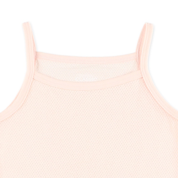 4枚組キャミソール肌着（針抜きハート・シャーベットカラー）