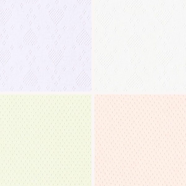 4枚組キャミソール肌着（針抜きハート・シャーベットカラー）