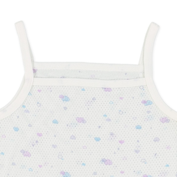 DRYWRAP）3枚組メッシュキャミソール肌着（ゆめかわ・ハート・ピスネーム）